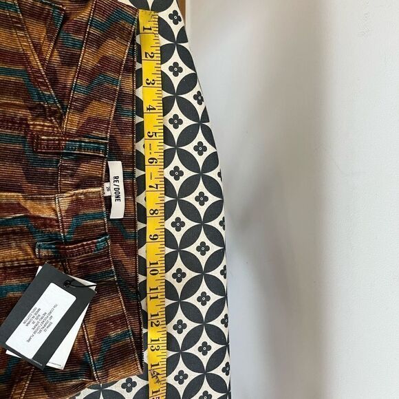 Re/Done 70s corduroy pocket loose flare retro stripe pants - Picture 8 of 9